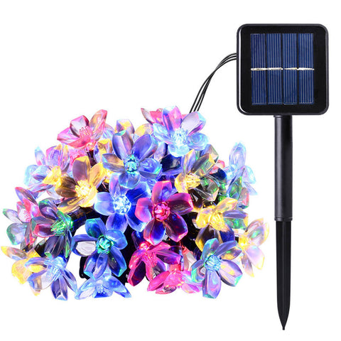 Lampe solaire à cordon avec fleurs 5m 7m 12m 22 m