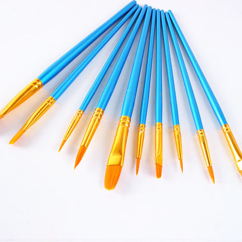 10Pcs/Set paint by numbers brushes Watercolor