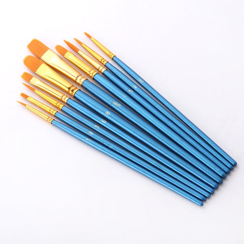 10Pcs/Set paint by numbers brushes Watercolor