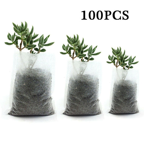 100Pcs 8*10cm/9*10cm non-woven fabric seeding nursery bags