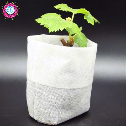 100Pcs 8*10cm/9*10cm non-woven fabric seeding nursery bags
