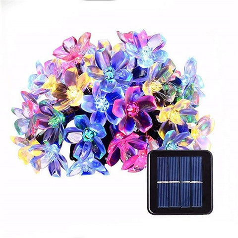 Lampe solaire à cordon avec fleurs 5m 7m 12m 22 m