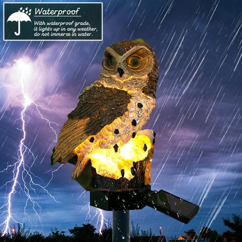 Owl Solar Light Solar LED Panel Owl Waterproof