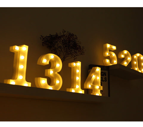 Alphabet Letter LED Lamp Decoration Night Light