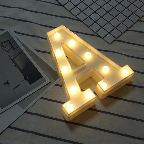 Luminous LED Letter Night Light Creative