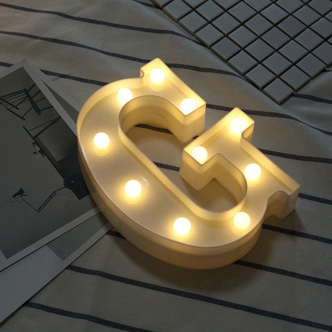 Luminous LED Letter Night Light Creative