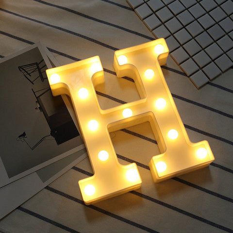 Luminous LED Letter Night Light Creative