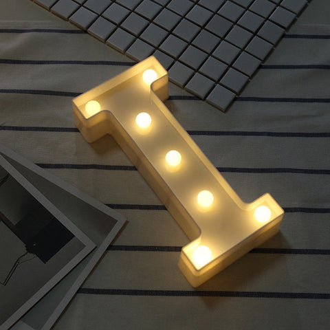 Luminous LED Letter Night Light Creative