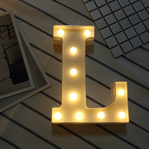 Luminous LED Letter Night Light Creative