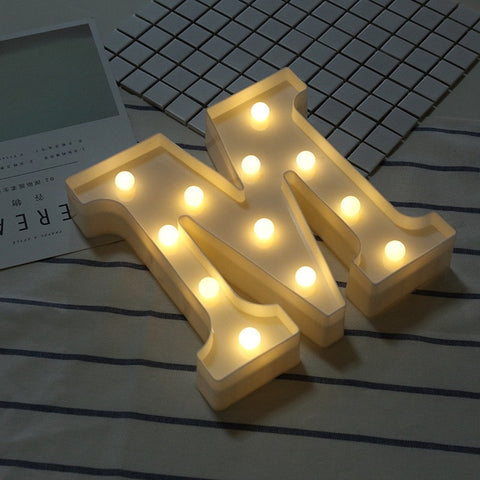 Luminous LED Letter Night Light Creative