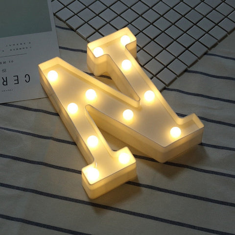 Luminous LED Letter Night Light Creative