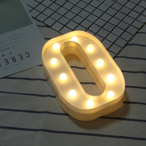 Luminous LED Letter Night Light Creative