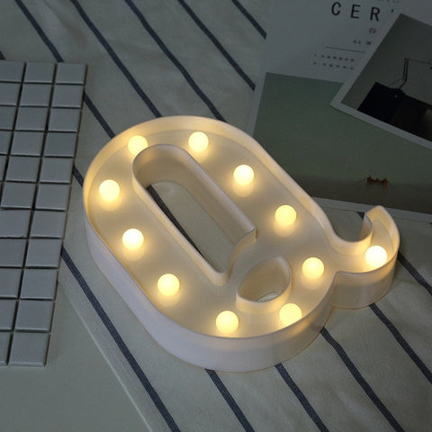 Luminous LED Letter Night Light Creative