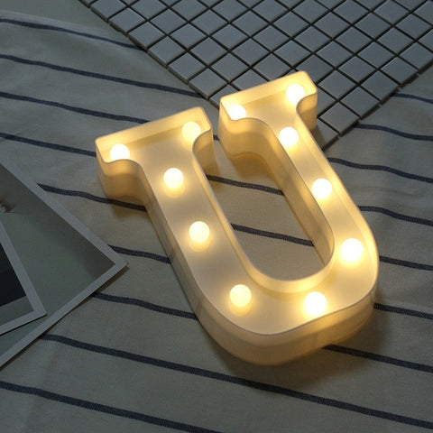 Luminous LED Letter Night Light Creative