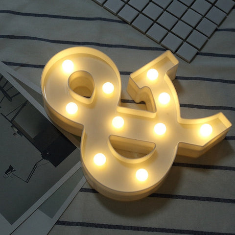 Luminous LED Letter Night Light Creative