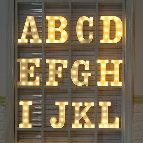 Luminous LED Letter Night Light Creative